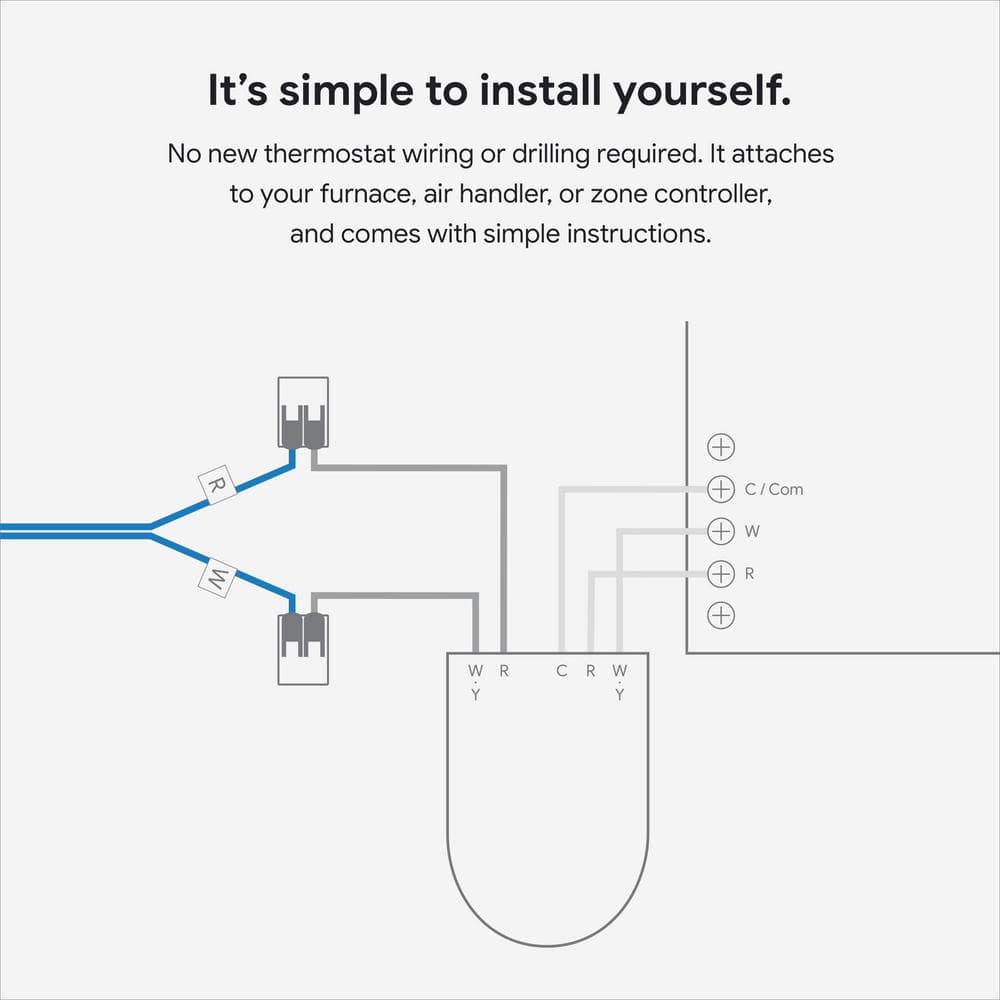 Google Nest Power Connector - C-Wire Substitute for Home System Without C Wire - Compatible with Nest thermostats (3)