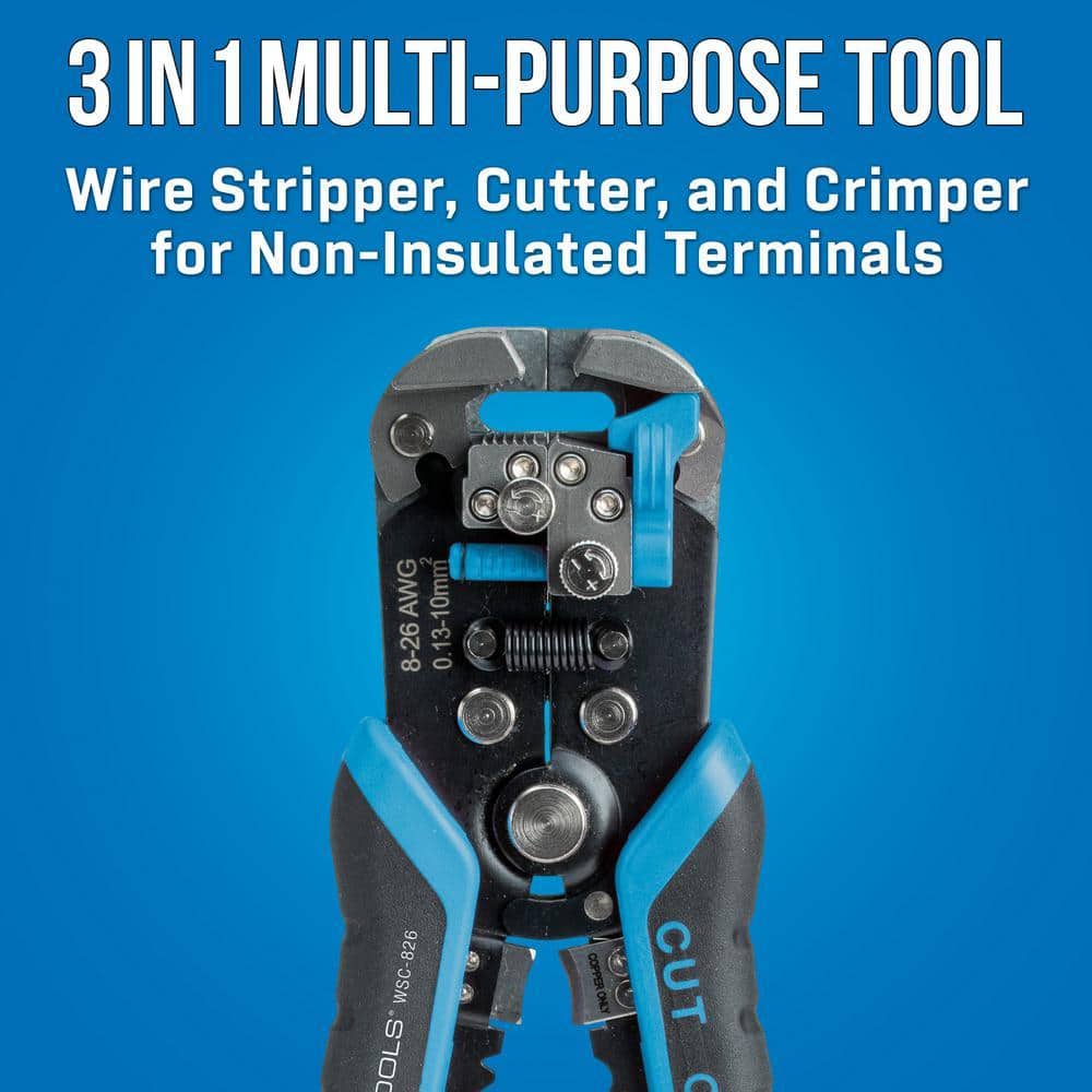 JONARD TOOLS Wire Stripper and Crimper for 8-26 AWG Solid and Stranded Wire (3)