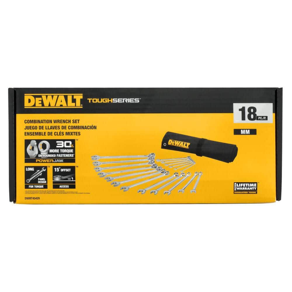 DEWALT TOUGHSERIES Metric Combination Wrench Set (18-Piece) (3)