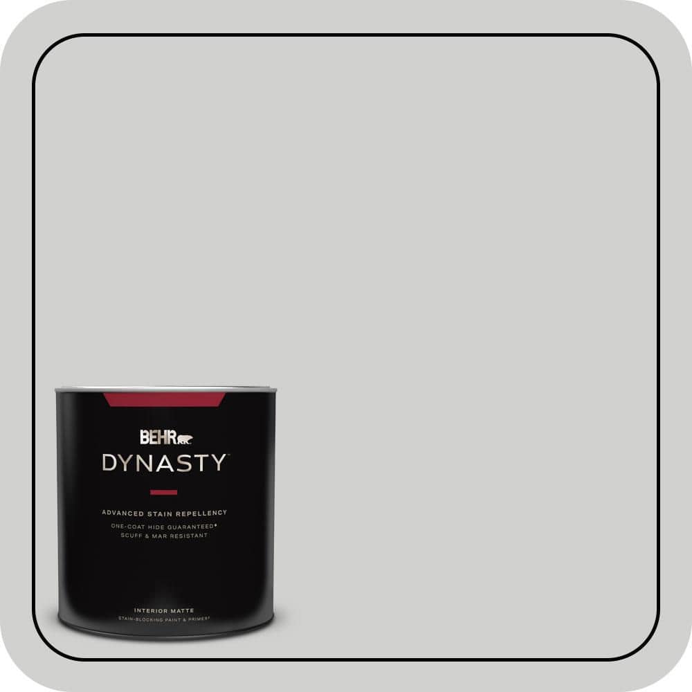 BEHR DYNASTY 1 qt. #N520-1 White Metal Matte Interior Stain-Blocking Paint & Primer