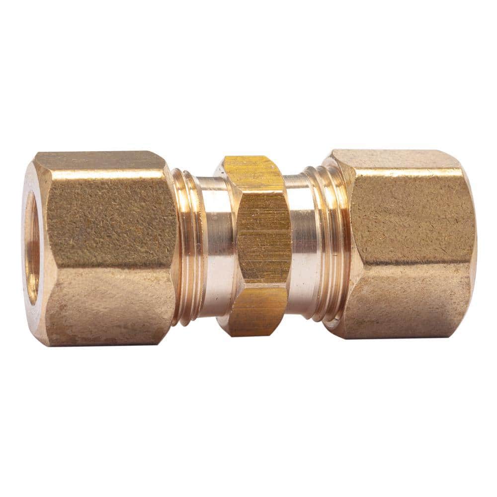 LTWFITTING 3/8 in. O.D. Brass Compression Coupling Fitting (1)