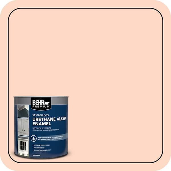 BEHR PREMIUM 1 qt. #P190-1 Fire Mist Semi-Gloss Enamel Urethane Alkyd Interior/Exterior Paint (2)