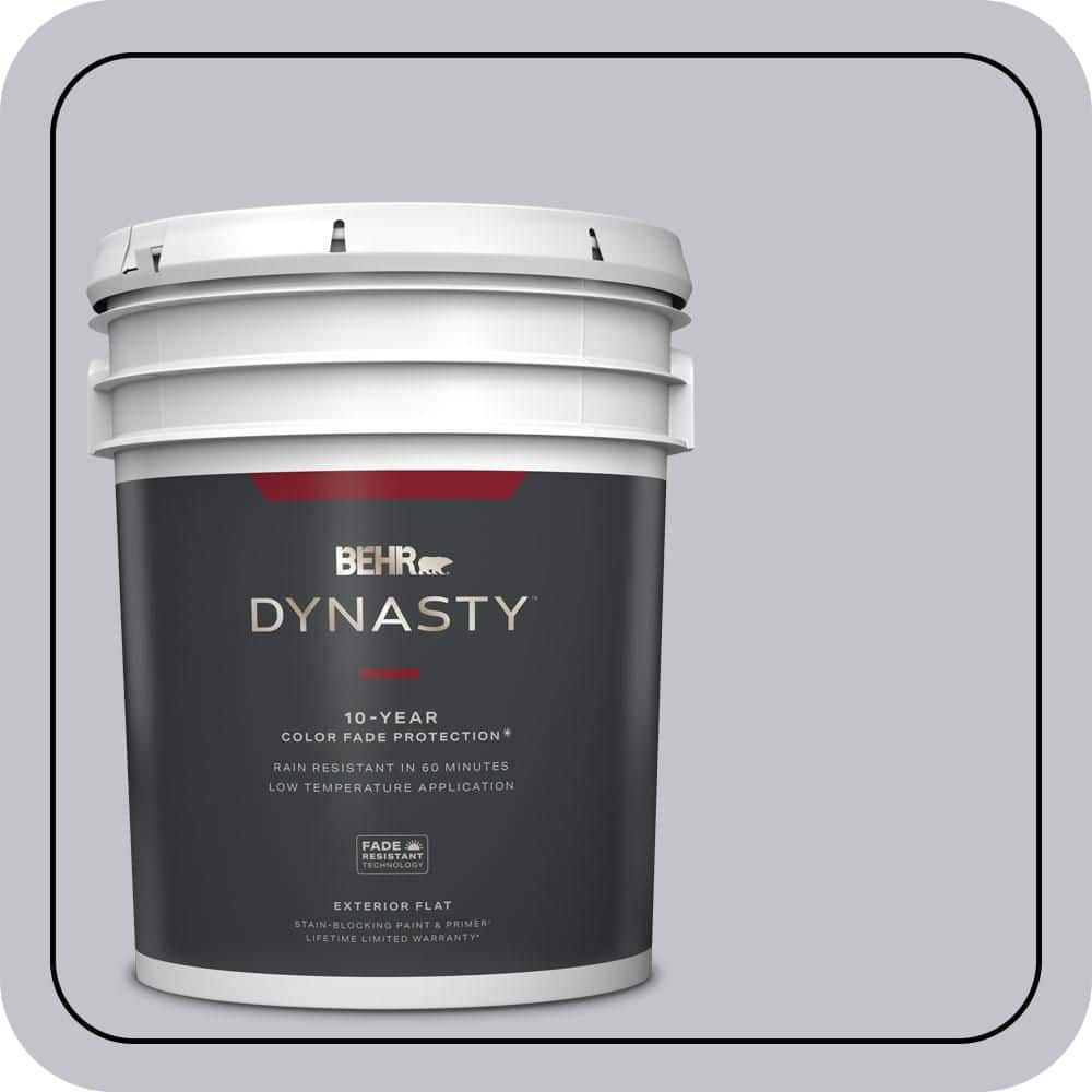 BEHR DYNASTY 5 gal. #N540-2 Glitter color Flat Exterior Stain-Blocking Paint & Primer
