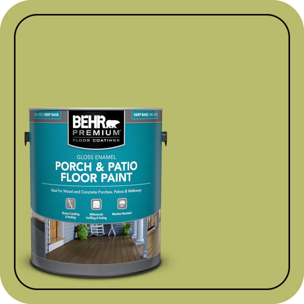 BEHR PREMIUM 1 gal. #P360-5 Citrus Peel Gloss Enamel Interior/Exterior Porch and Patio Floor Paint