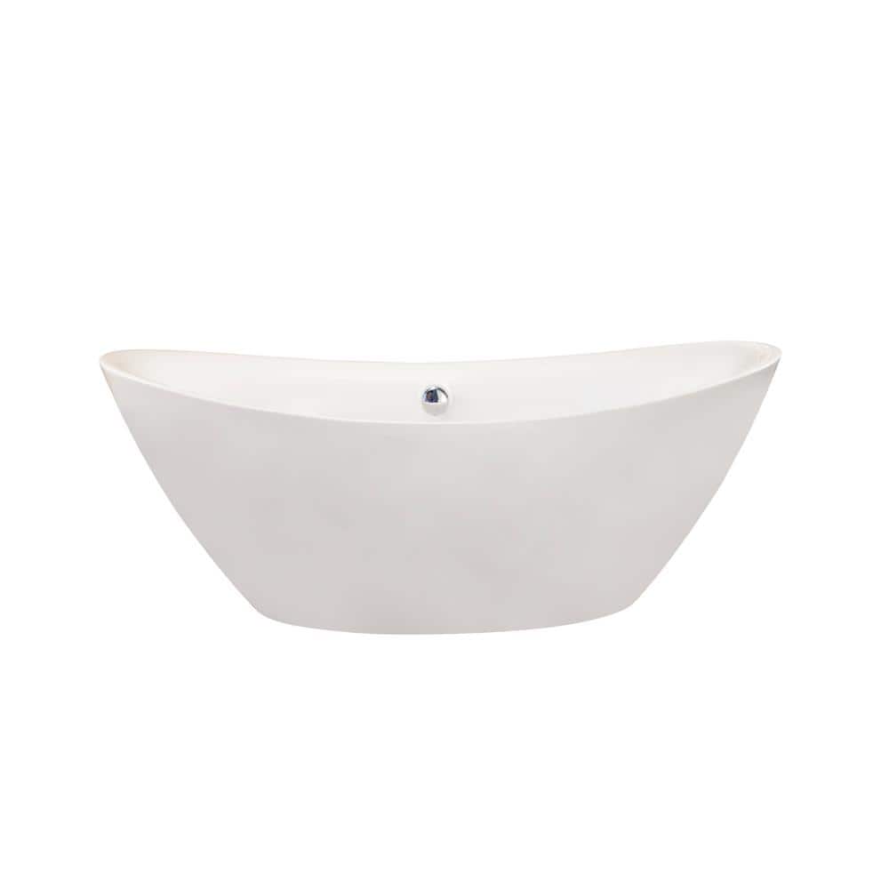 Altair Alana 70 in. Acrylic Flatbottom Non-Whirlpool Soaking Bathtub