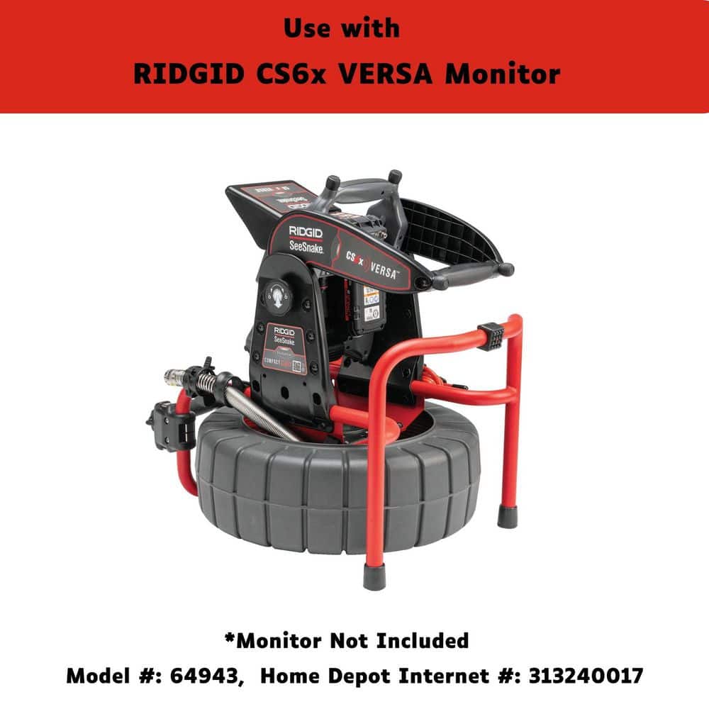 RIDGID SeeSnake Compact C40 Reel Sewer Camera NaviTrack Scout Underground Cable Locator, 2-Pack 18V Battery Plus Charger Bundle (2)
