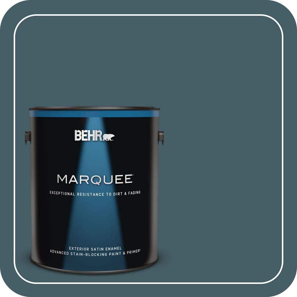 BEHR MARQUEE 1 gal. #PPU13-19 Observatory Satin Enamel Exterior Paint & Primer