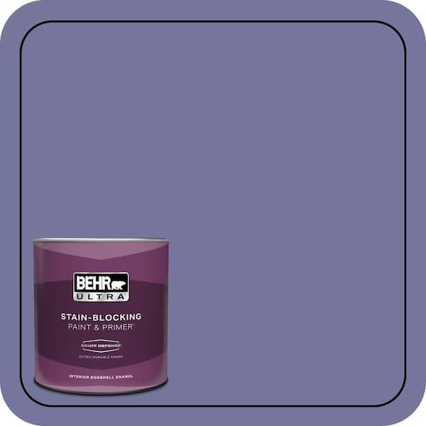 BEHR ULTRA 1 qt. #M550-6 Kimono Violet Extra Durable Eggshell Enamel Interior Paint & Primer (2)