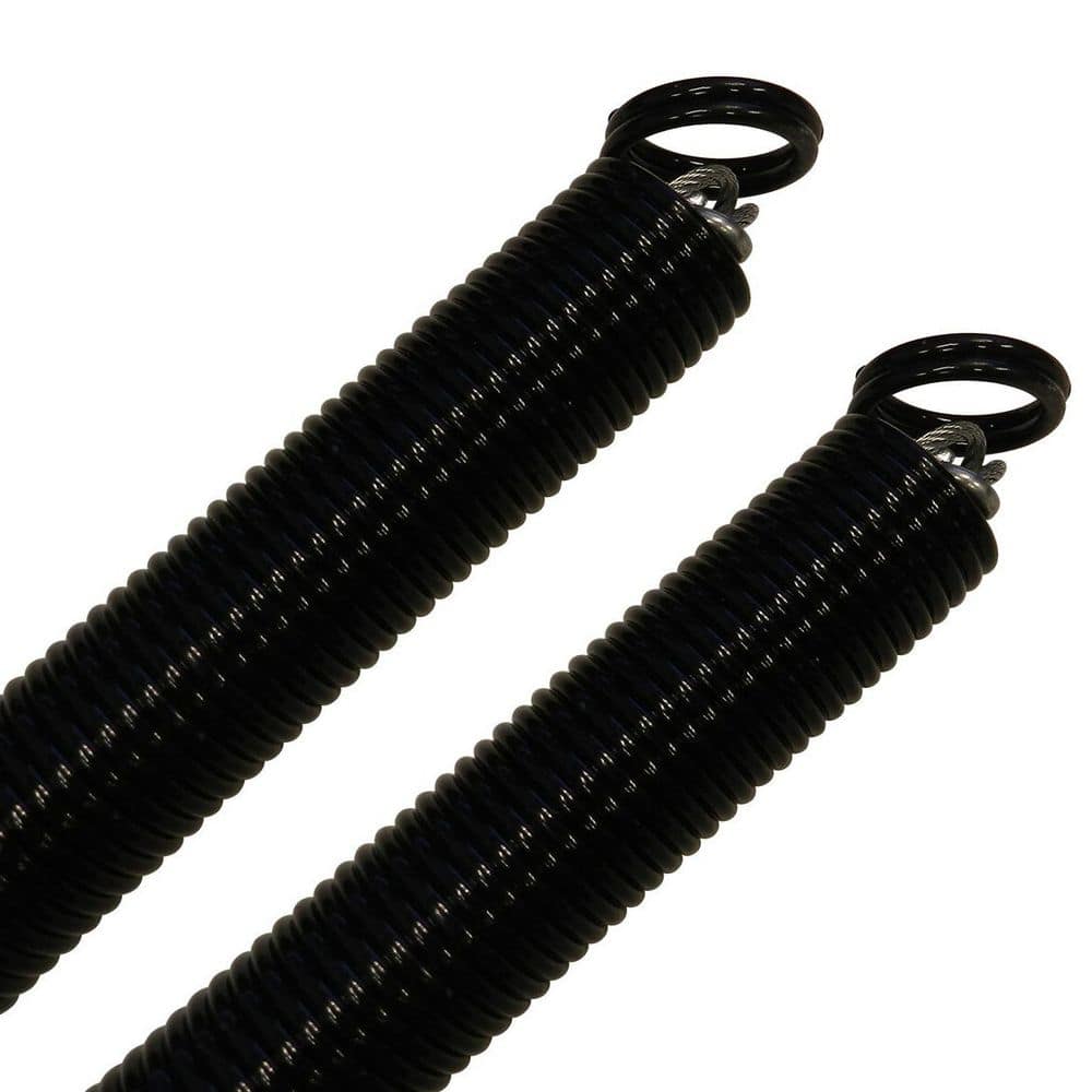 Richelieu Hardware 110 lbs. (50 kg) Capacity Garage Door Extension Springs, Black and White (Pair)
