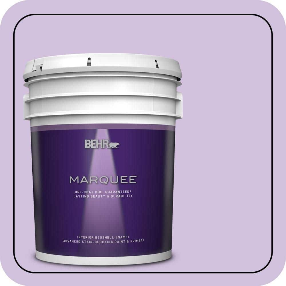 BEHR MARQUEE 5 gal. #650A-3 Fresh Heather Eggshell Enamel Interior Paint & Primer