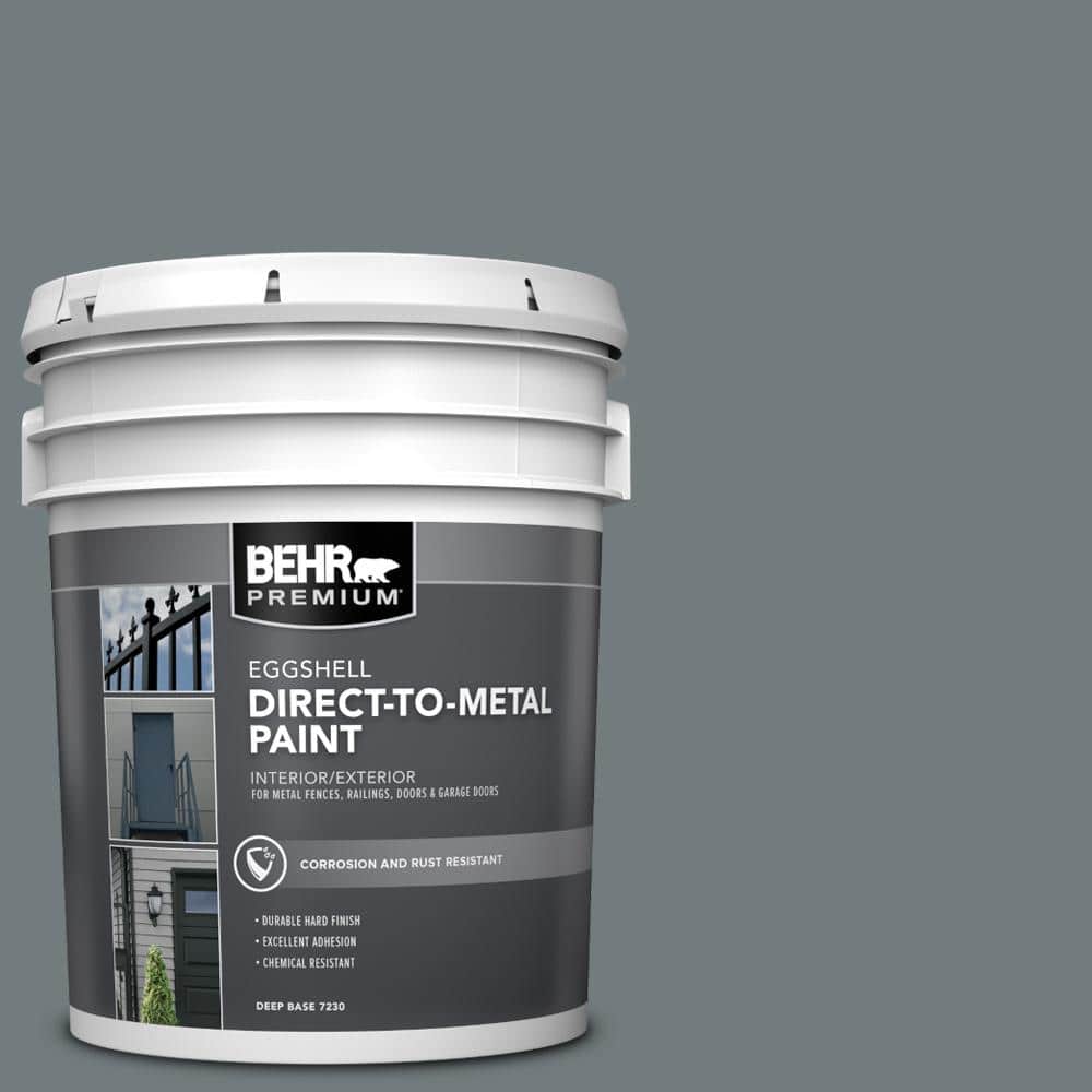 BEHR PREMIUM 5 gal. #PPU25-19 Ocean Swell Eggshell Direct to Metal Interior/Exterior Paint (1)