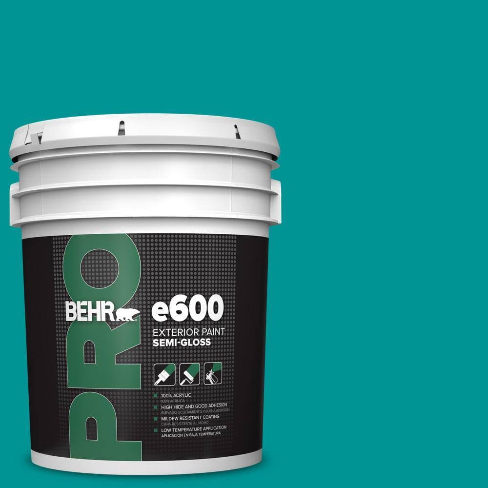 BEHR PRO 5 gal. #P460-6 Paradise Landscape Semi-Gloss Exterior Paint