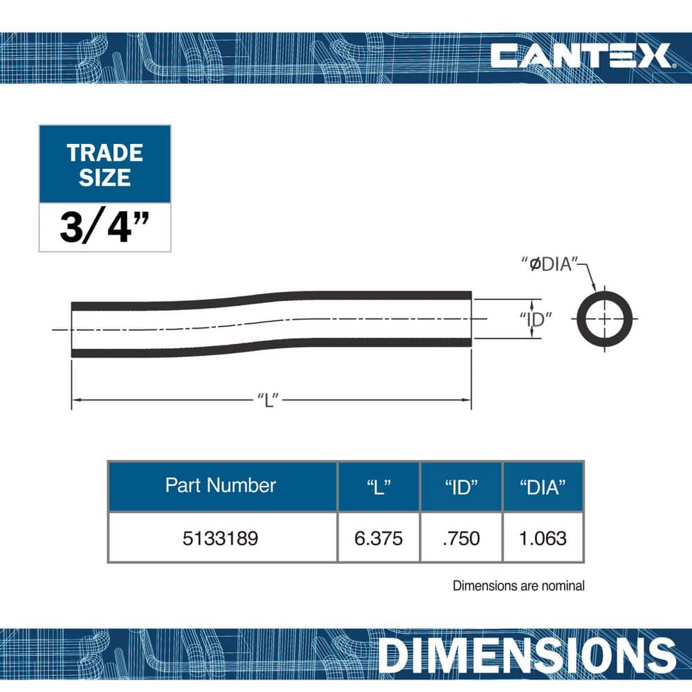 Cantex 3/4 in. Conduit Offset (2)