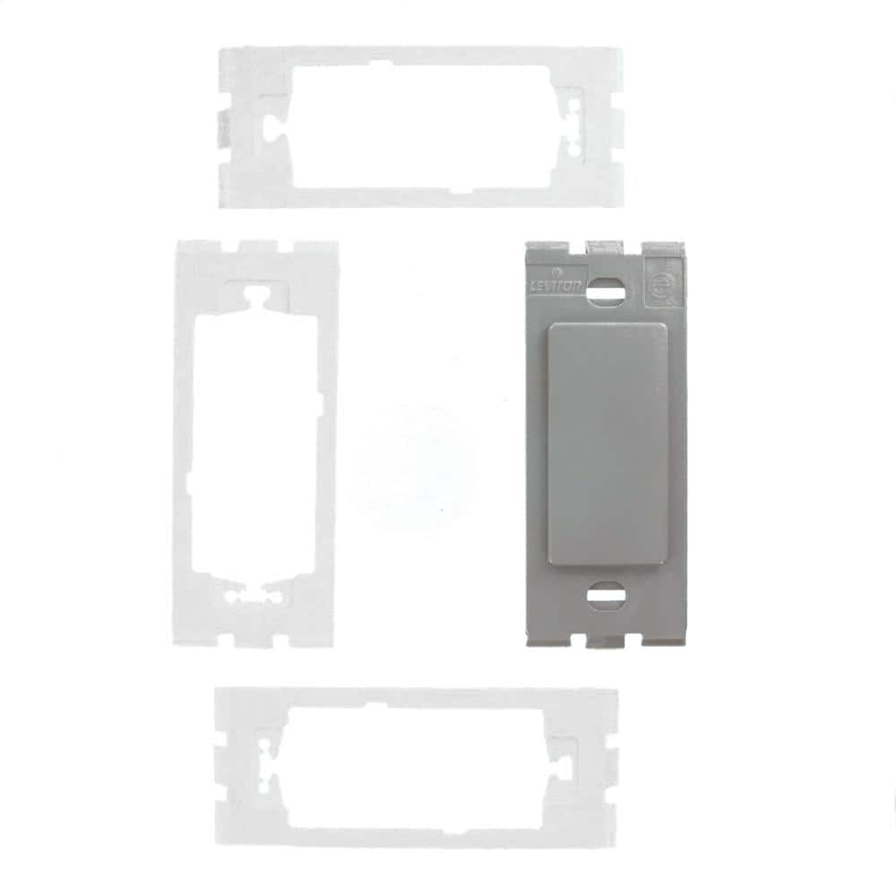 Leviton Decora Plus Plastic Adapter, Gray 80314-GY (2)