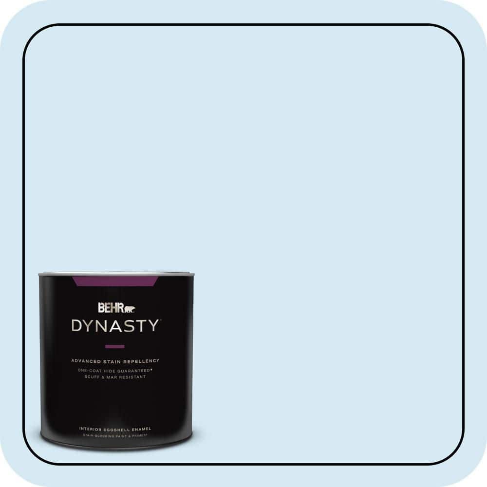 BEHR DYNASTY 1 qt. #P500-1 Spacious Skies Eggshell Enamel Interior Stain-Blocking Paint & Primer