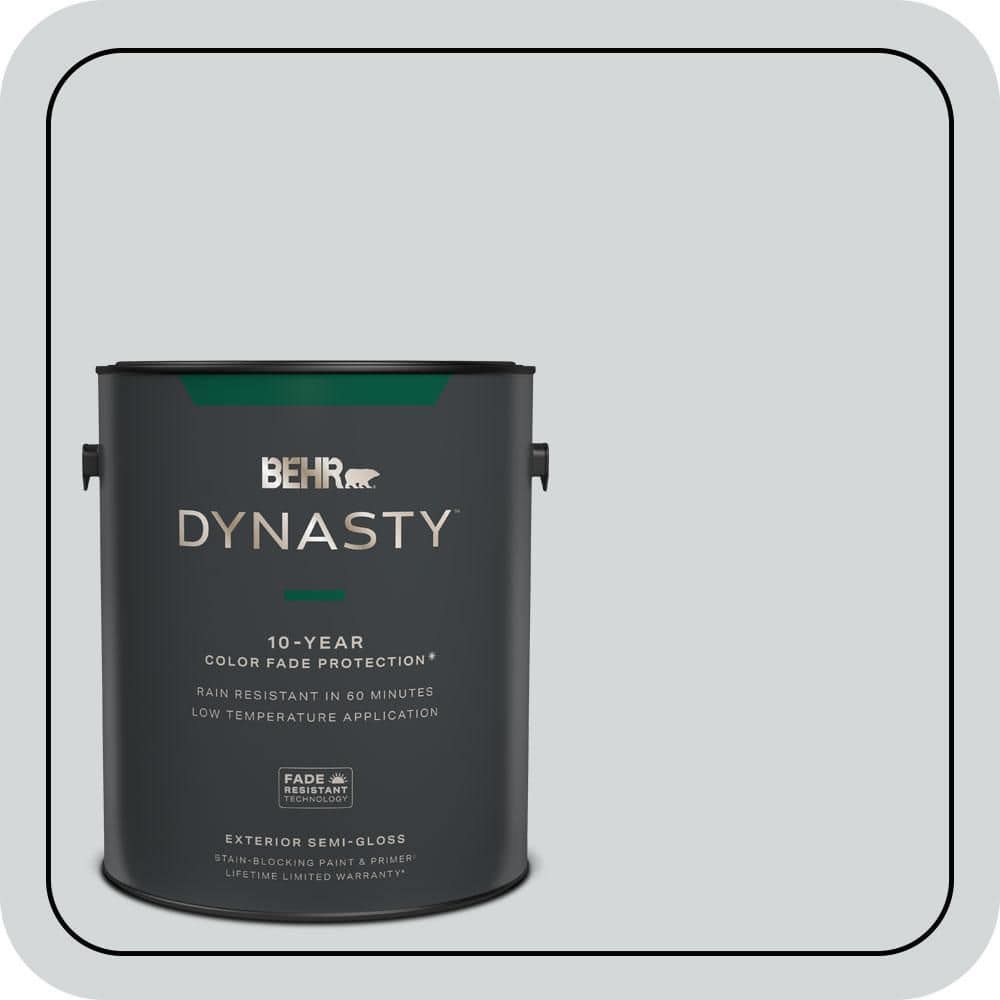 BEHR DYNASTY 1 gal. #PPU26-12 Solemn Silence Semi-Gloss Exterior Stain-Blocking Paint & Primer