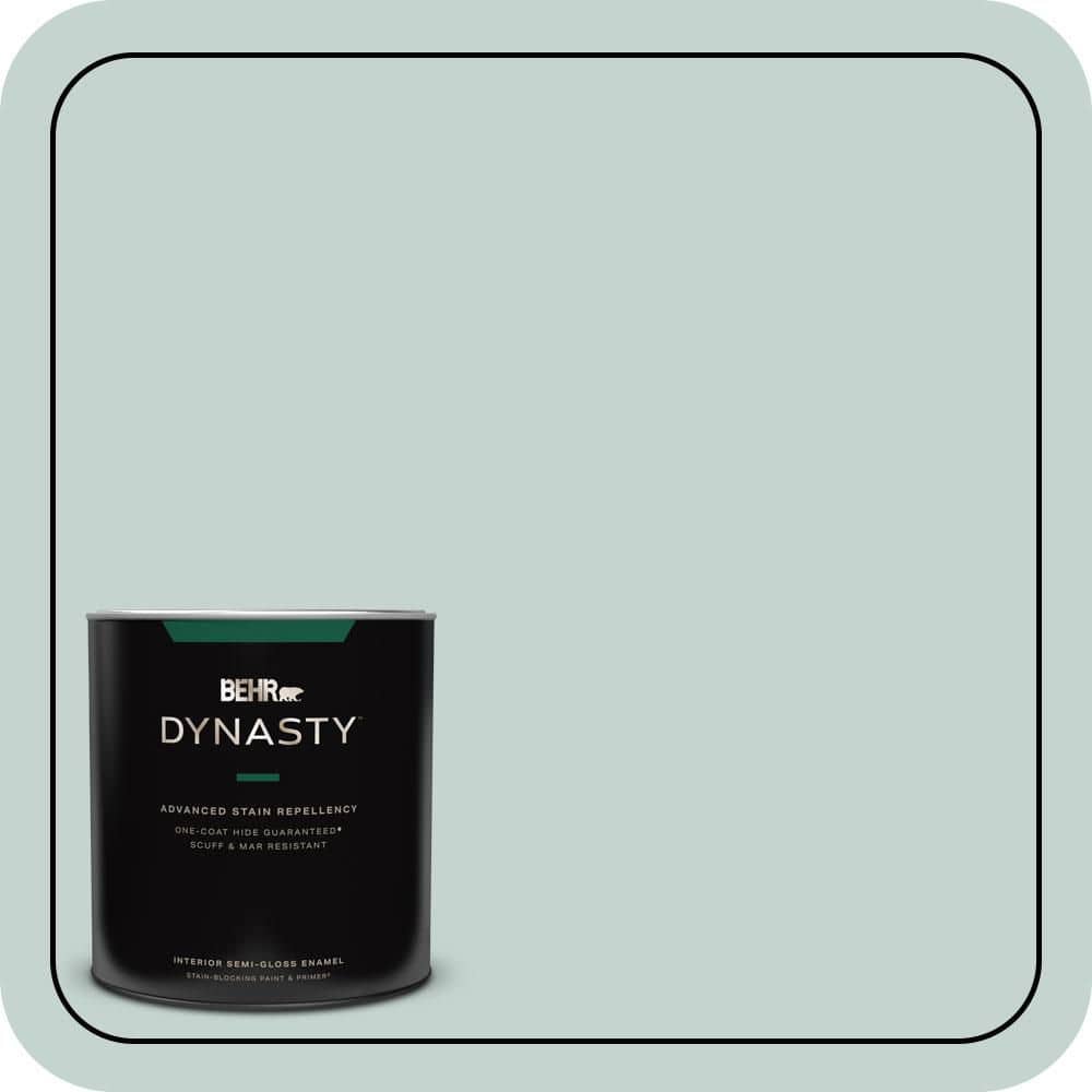BEHR DYNASTY 1 qt. #490E-3 Celtic Gray Semi-Gloss Enamel Interior Stain-Blocking Paint & Primer