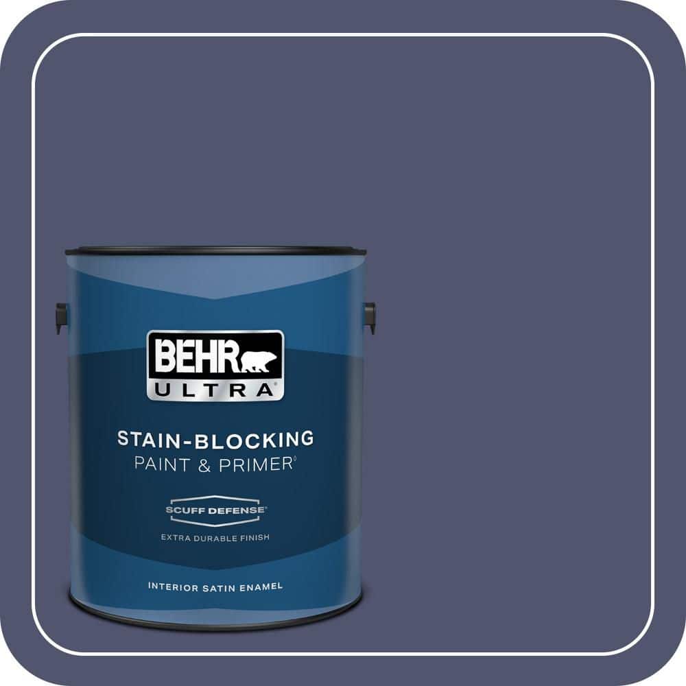 BEHR ULTRA 1 gal. #S540-7 Bossa Nova Extra Durable Satin Enamel Interior Paint & Primer (1)