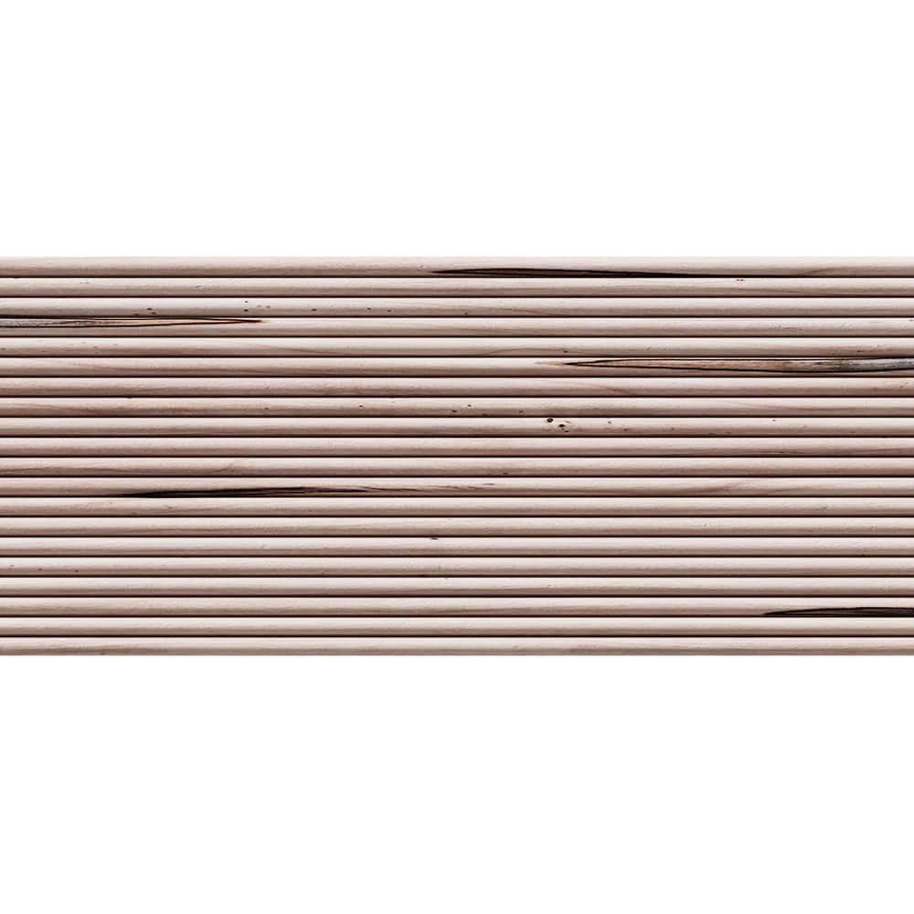 Ornamental Mouldings 0.375 in. D x 5 in. W x 47.5 in. L Unfinished Ambrosia Maple Wood Accent Wall Panel Moulding (3)