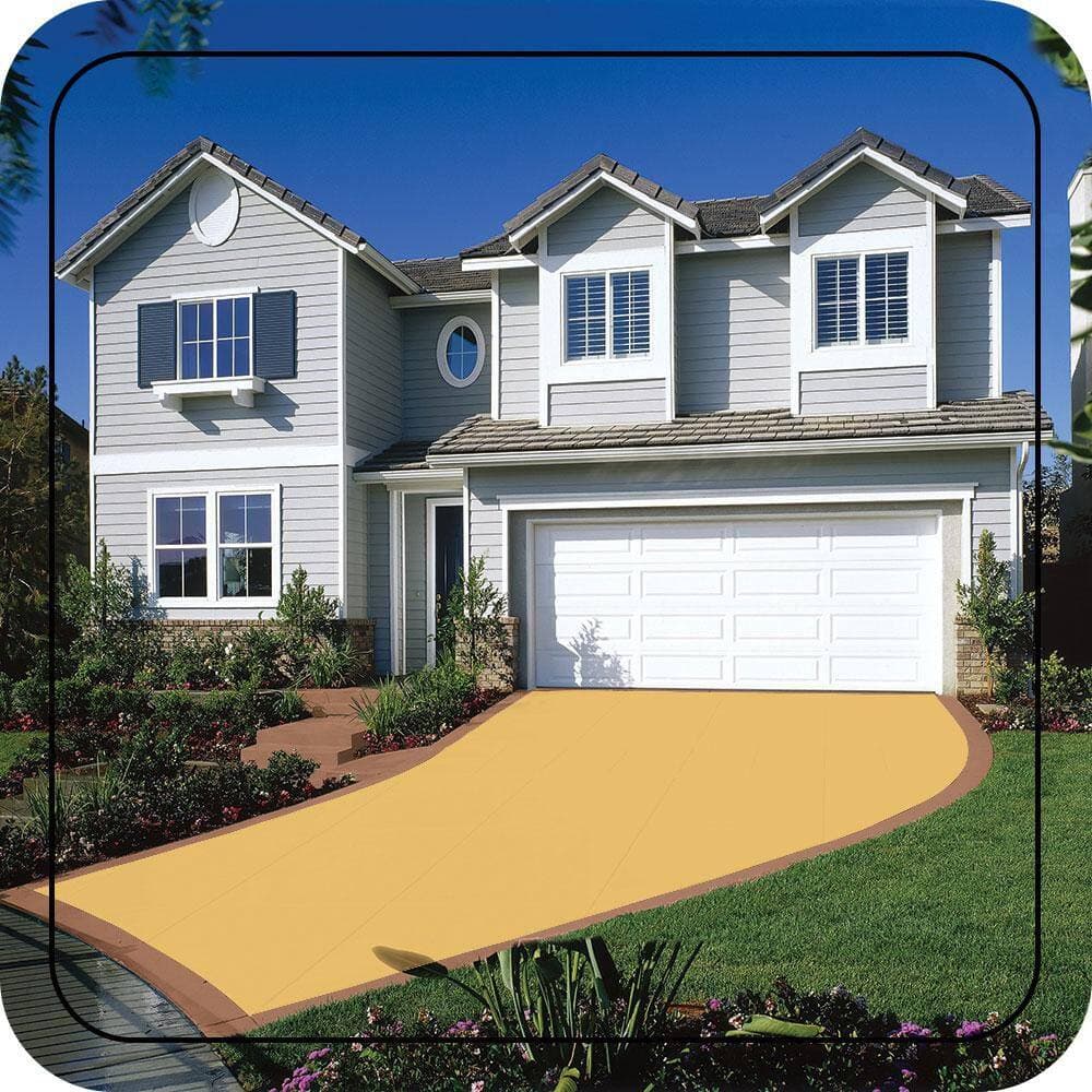 BEHR PREMIUM 5 gal. #P260-5 Yellow Jubilee Self-Priming 1-Part Epoxy Satin Interior/Exterior Concrete and Garage Floor Paint (3)