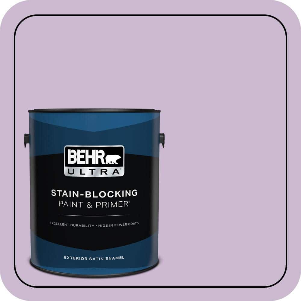 BEHR ULTRA 1 gal. #660C-3 Sweet Petal Satin Enamel Exterior Paint & Primer