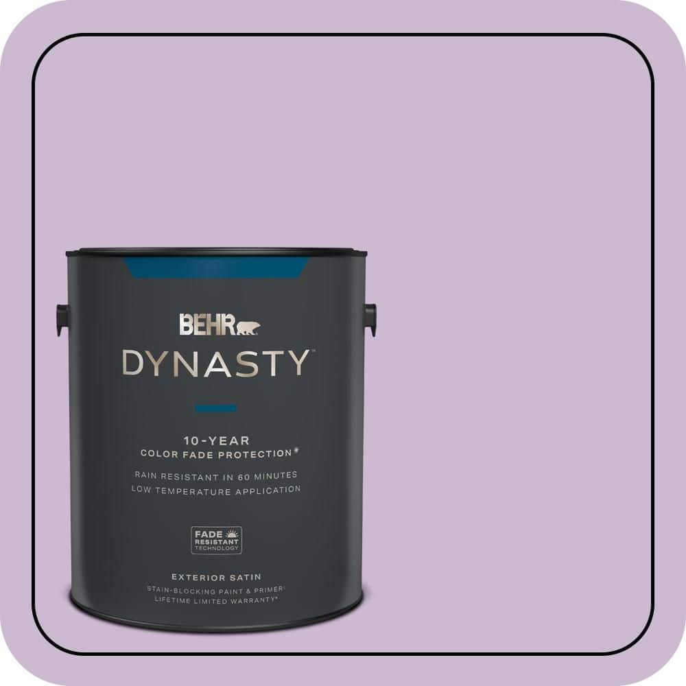 BEHR DYNASTY 1 gal. #660C-3 Sweet Petal Satin Enamel Exterior Stain-Blocking Paint & Primer