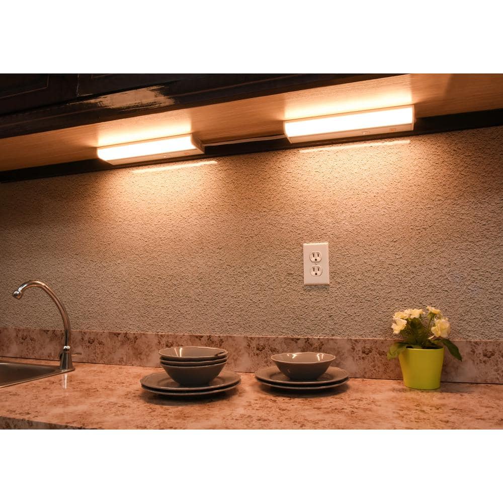 Commercial Electric Direct Wire Aluminum 12 in. LED White CCT Changing Under Cabinet Light (3)