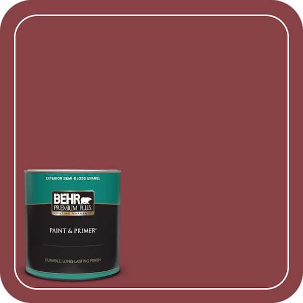 BEHR PREMIUM PLUS #BIC-34 Winning Red Enamel Low Odor & Primer (3)
