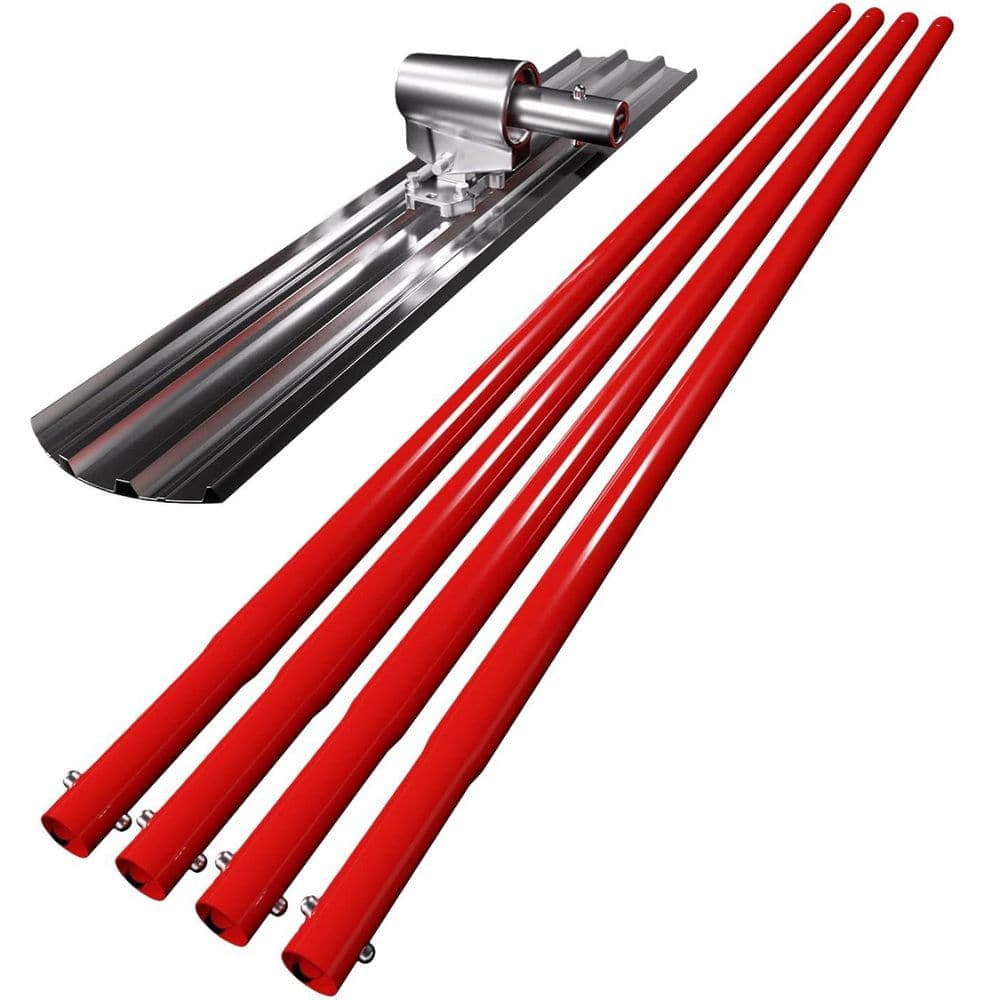 Laybus 48 in. x 8 in. Aluminum Magnesium Alloy Concrete Float with Adjustable Bracket, Screeding and Finishing Tool Kit (1)