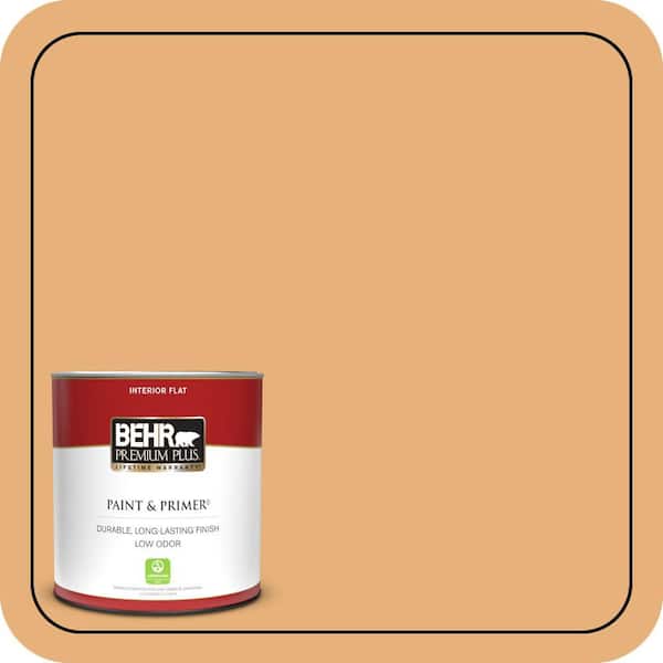 BEHR PREMIUM PLUS #M240-5 Squash Bisque Enamel Low Odor & Primer (4)