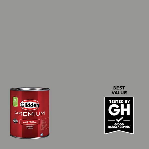 Glidden Premium 1 qt. PPG0997-5 Playing Possum Satin Interior Latex Paint (2)