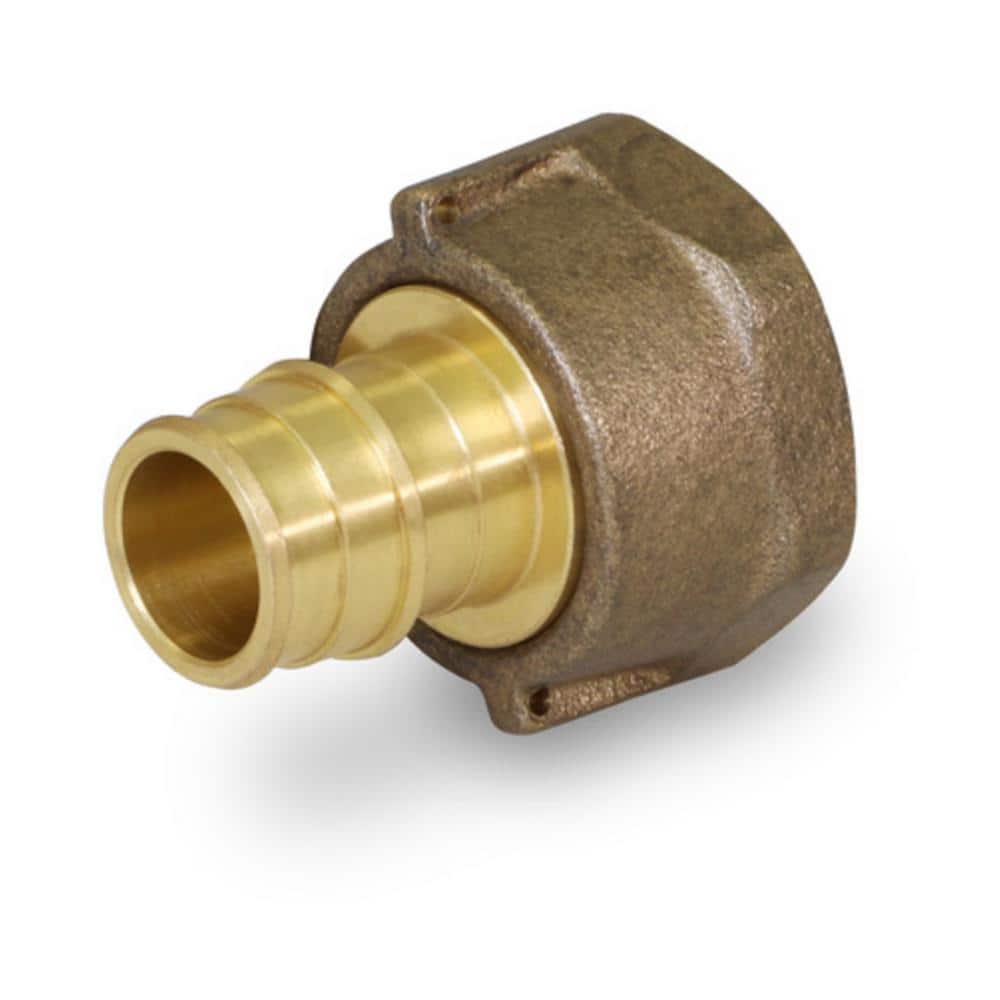 PLUMBFLEX 3/4 in. Pex A 1 in. FIP Brass Water Meter Coupling with Washer Lead Free (Pack of)