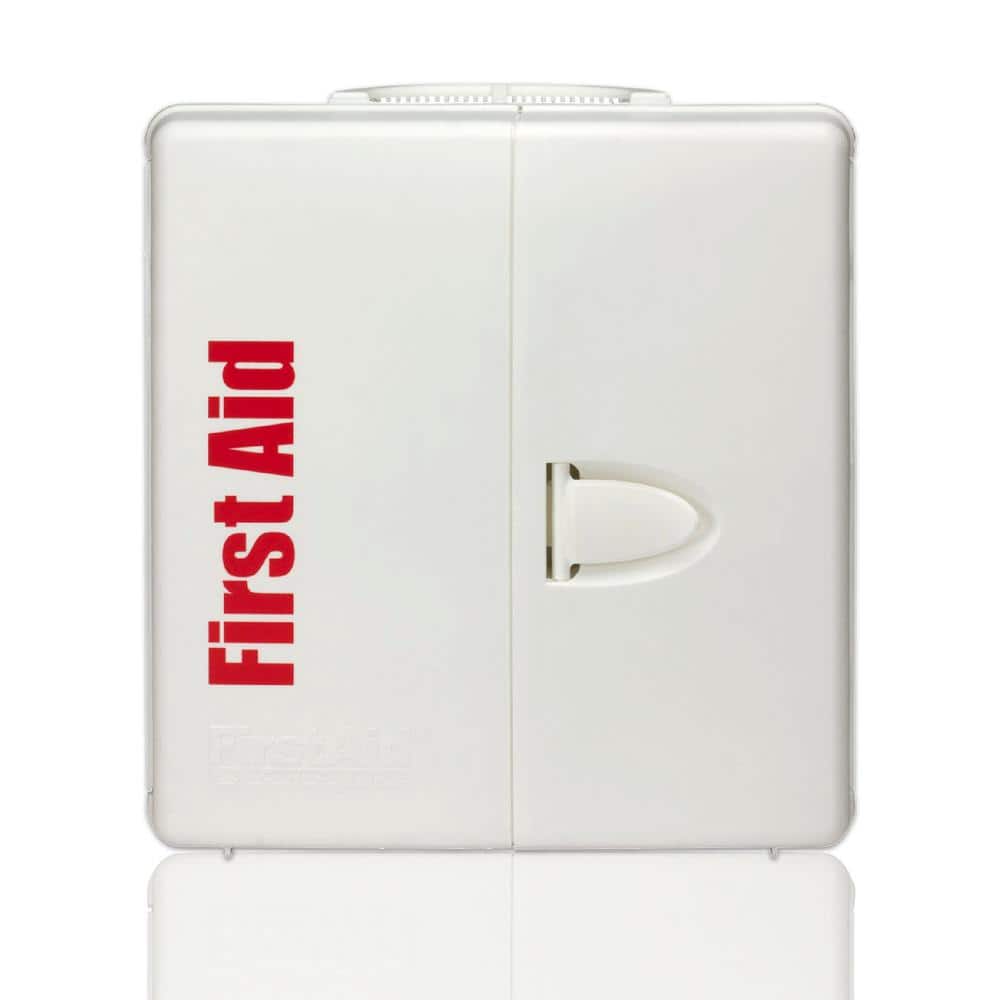 First Aid Only 50-Person, Large Plastic OSHA Smart Compliance Cabinet with Medications (2)
