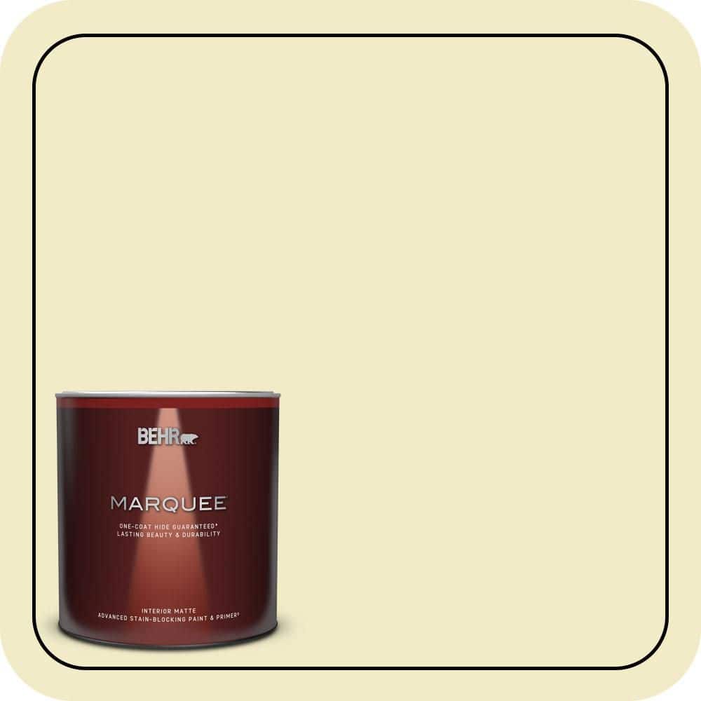 BEHR MARQUEE 1 qt. #P350-2 May Apple Matte Interior Paint & Primer