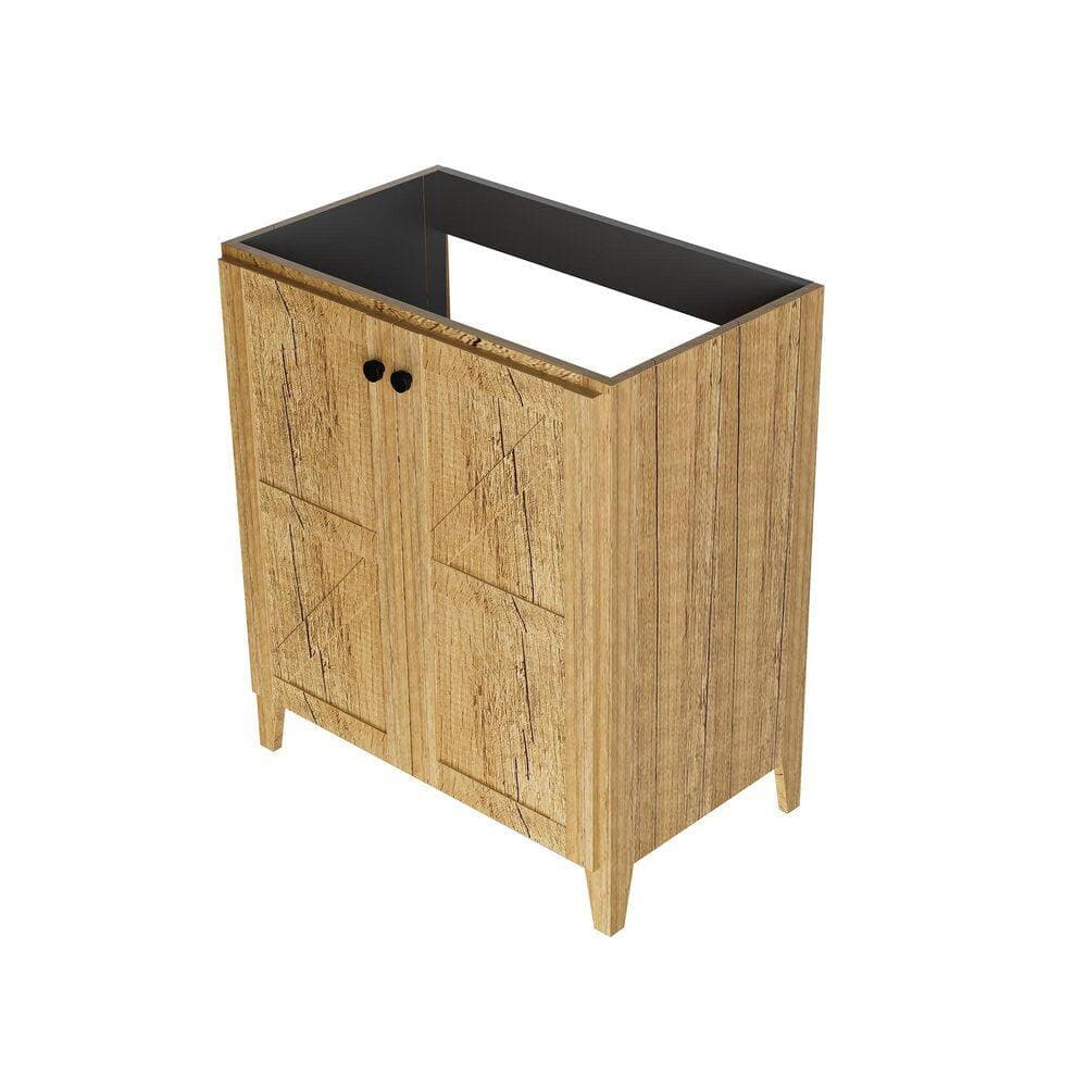Noble House Viola 29.13 in. Freestanding Foldable Bath Vanity Cabinet without Top with 2 Doors (2)