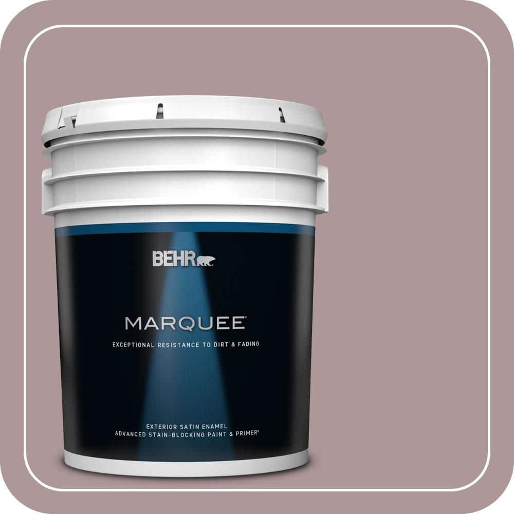 BEHR MARQUEE 5 gal. #PMD-53 Antique Mauve Satin Enamel Exterior Paint & Primer