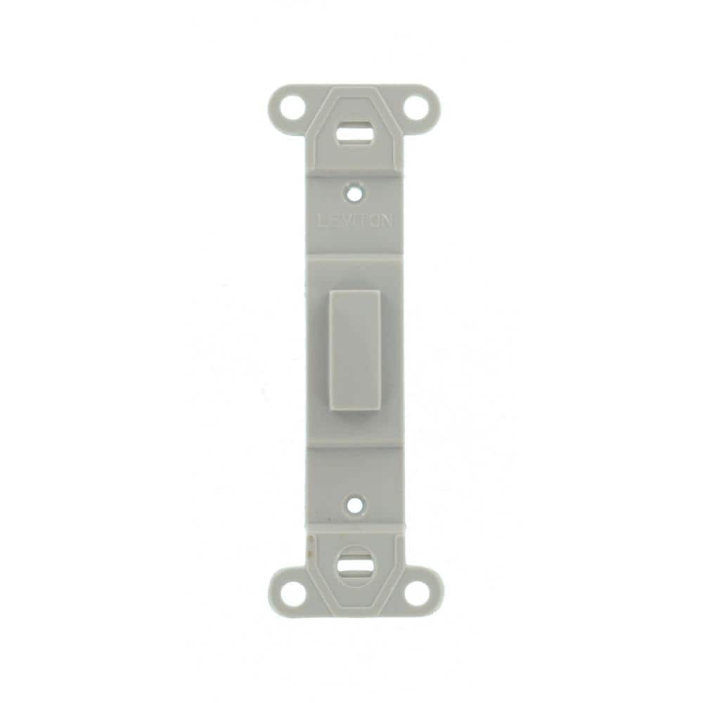 Leviton 1-Gang Gray Blank Plate Plastic Standard Blank Adapter Wall Plate (1-Pack) 80700-GY (2)