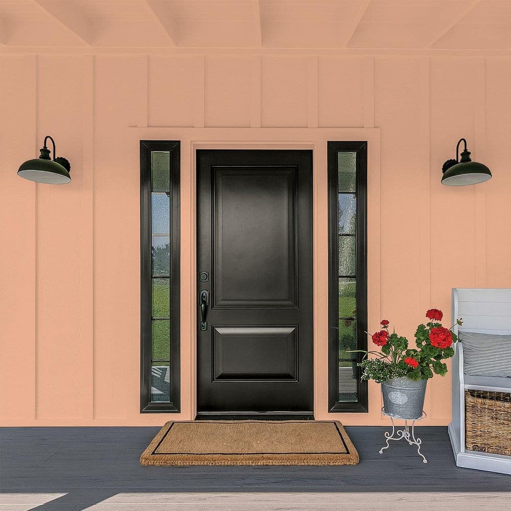 Glidden Premium PPG1069-4 Orange Maple Flat Exterior Latex Paint (3)