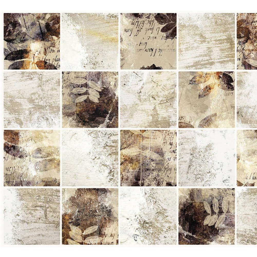 Dundee Deco 3D Falkirk Retro III 36 in. 24 in. Faux Brick PVC Decorative Wall Paneling