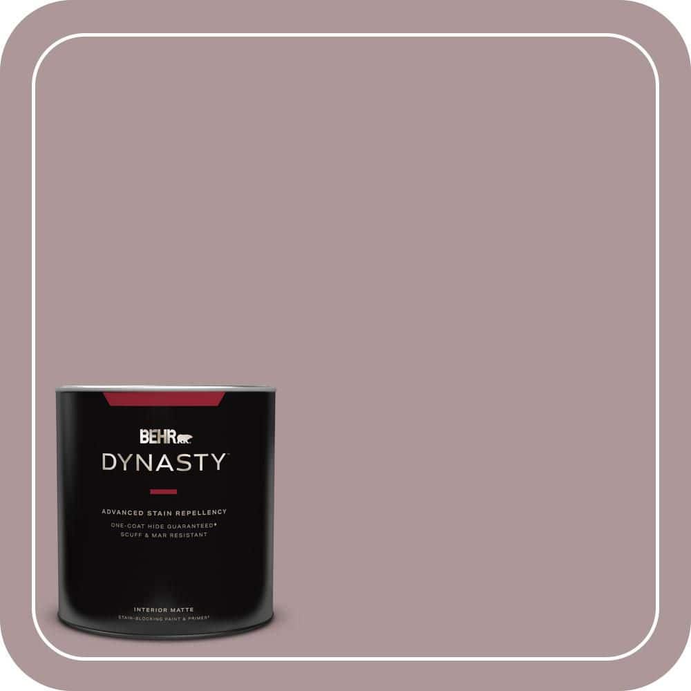 BEHR DYNASTY 1 qt. #PMD-53 Antique Mauve Matte Interior Stain-Blocking Paint & Primer