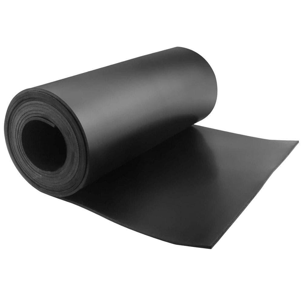 Unbranded Neoprene Rubber Strips Solid Rubber Rolls for Warehouse Pads Seals Weather Stripping Crafts 12In x 1/8In x 10Ft (1)