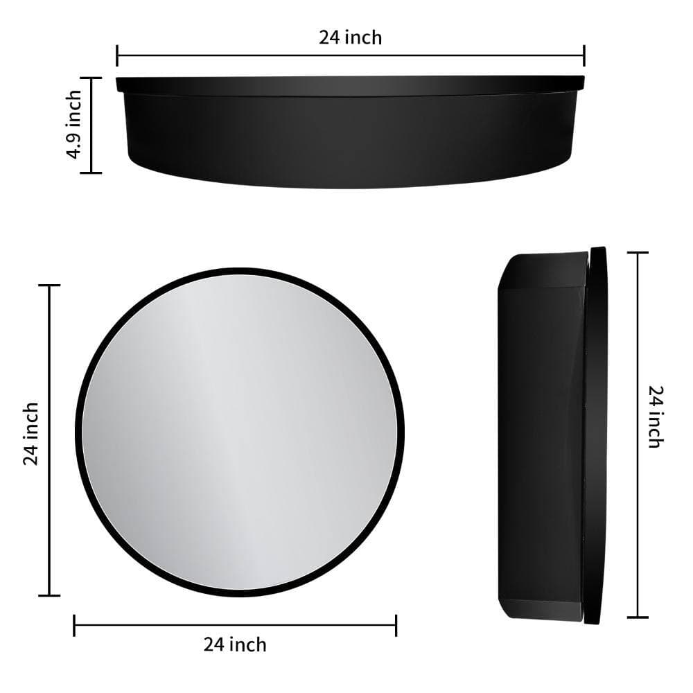 Unbranded 24" x 24" Bathroom Medicine Cabinet with Mirror,Wall-Mounted Storage Cabinet,Removable Shelves,Modern Bathroom Organizer (2)