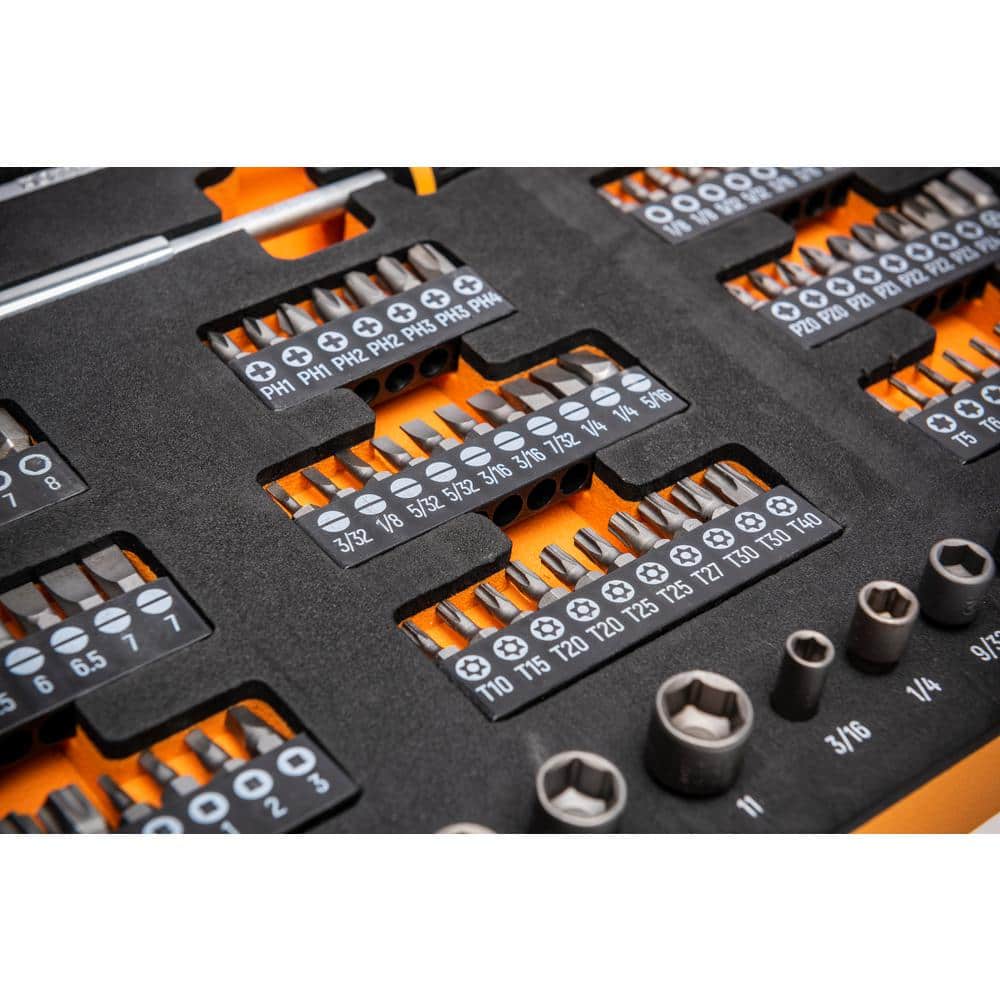 GEARWRENCH 1/4 in. Drive Micro Bits Mechanics Tool Set in Foam Storage Tray (105-Piece) (3)