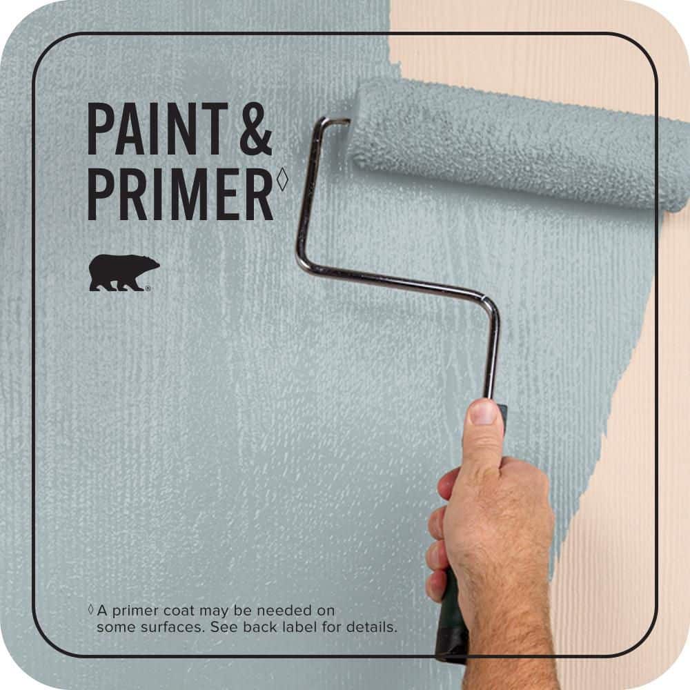 BEHR PREMIUM PLUS 1 Qt. #PMD-99 Arctic Ocean Flat Exterior Paint & Primer (2)