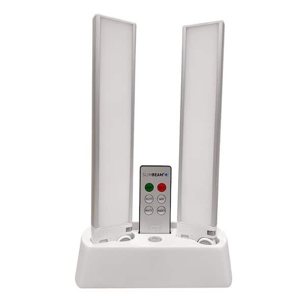 Sensor Brite LED Rechargeable Under Cabinet Night Light with Base and Remote (2-Pack)