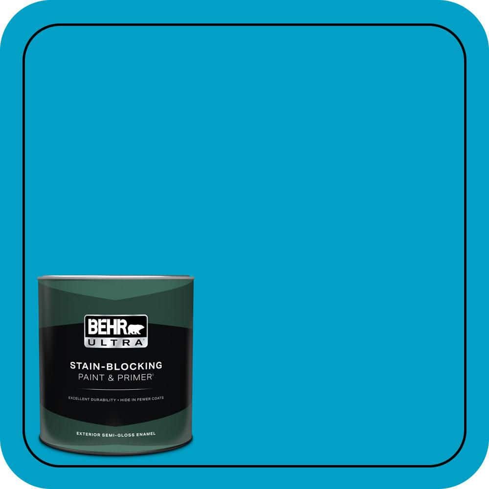 BEHR ULTRA 1 qt. #P490-5 Yucatan Semi-Gloss Enamel Exterior Paint & Primer (1)