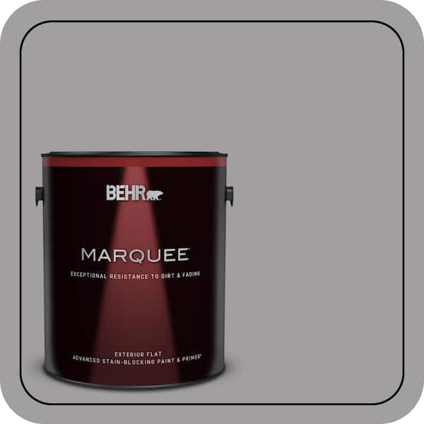 BEHR MARQUEE 1 gal. #T11-1 Grayve Yard Flat Exterior Paint & Primer (2)