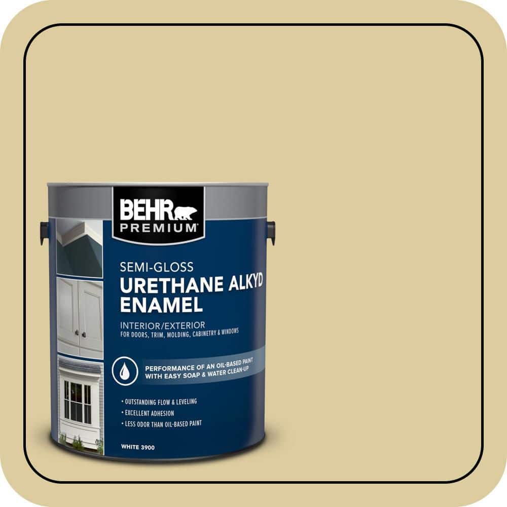 BEHR PREMIUM 1 gal. #PPU8-11 Mojito Urethane Alkyd Semi-Gloss Enamel Interior/Exterior Paint (1)
