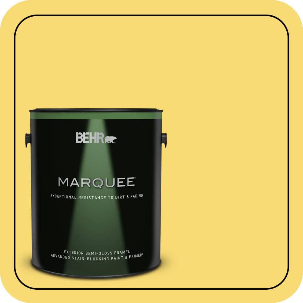 BEHR MARQUEE 1 gal. #P310-5 Solar Energy Semi-Gloss Enamel Exterior Paint & Primer