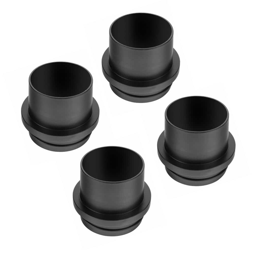 POWERTEC 4 in. Screw End Quick Coupler-Left-Hand Threaded Adapter for Dust Collection Systems (4-Pack) (1)